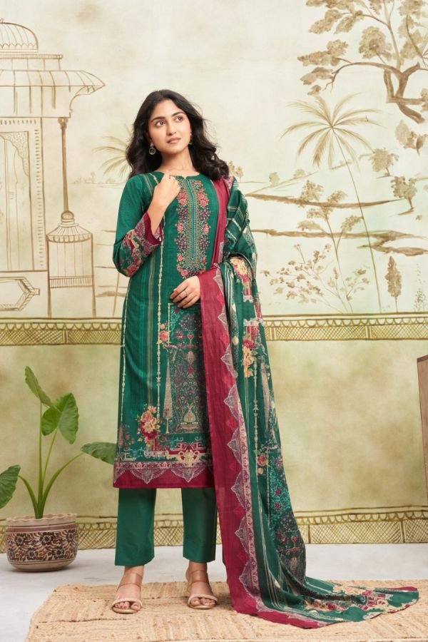 Mumtaz Arts Grace Cotton Ladies Unstitched Suit 1301
