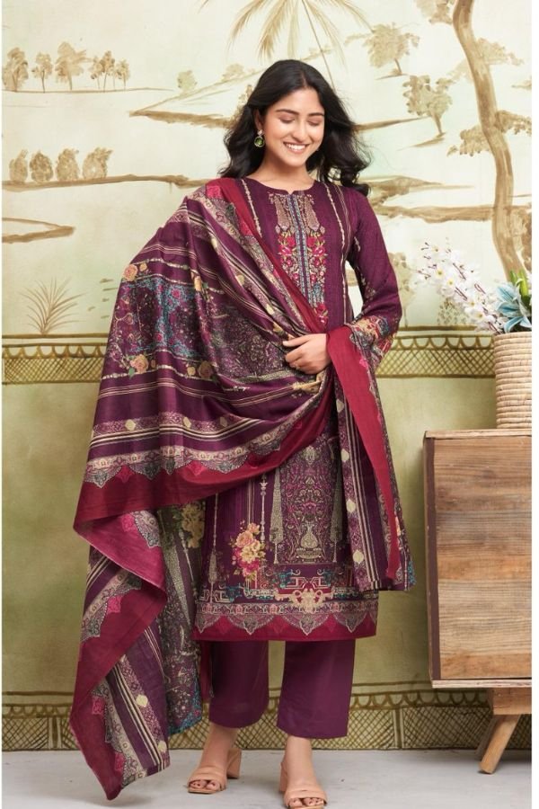Mumtaz Arts Grace Cotton Ladies Unstitched Suit 1306