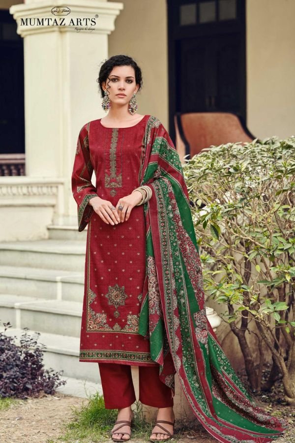 Mumtaz Arts Paradise Cotton ladies Unstitched Suit 101