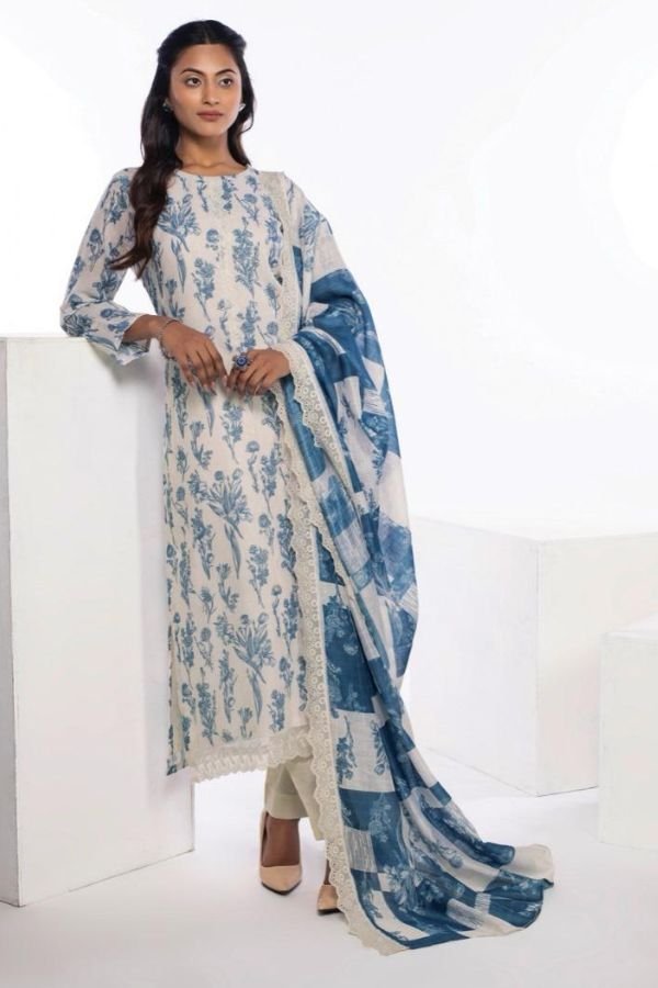 Naariti Jasmine Linen Printed Unstitched Suit AGOG-01