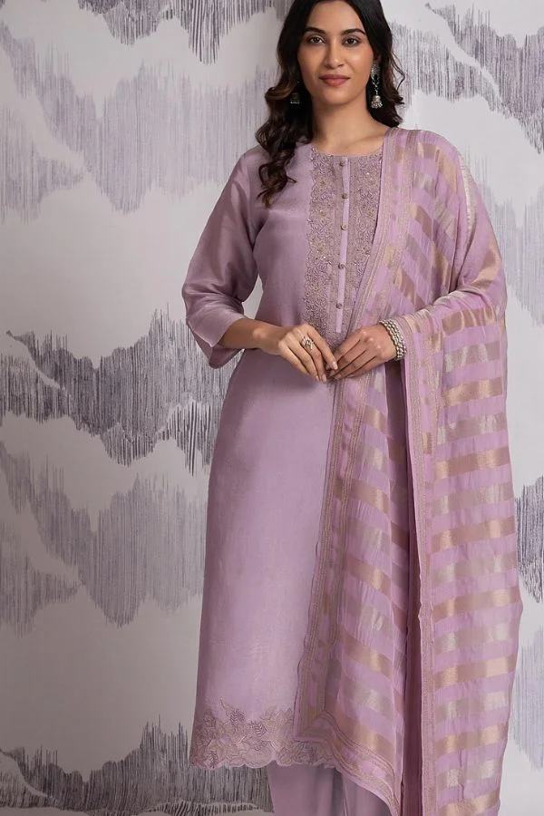 Naariti Mritag Organza Tissue Unstitched Suit AGOG-03