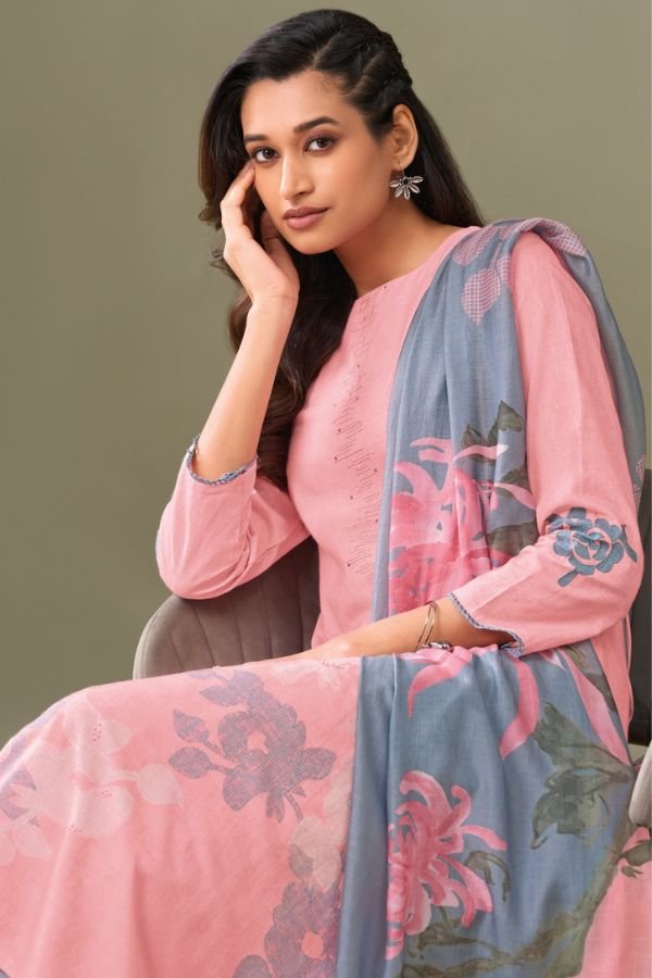 Omtex Aarohi Linen Printed Ladies Salwar Suit 7631-A