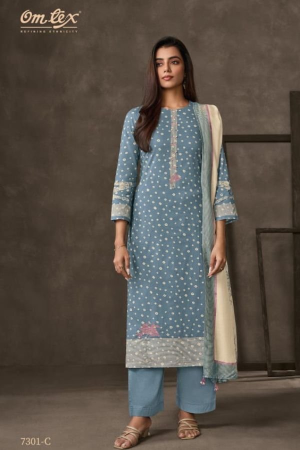 Omtex Mahima Lawn Cotton Printed Ladies Salwar Suit 7301-C