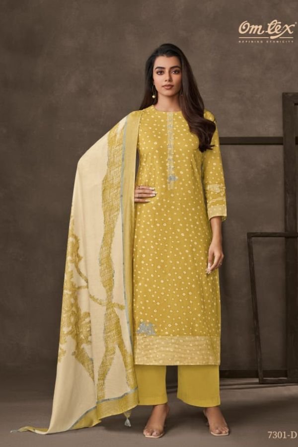 Omtex Mahima Lawn Cotton Printed Ladies Salwar Suit 7301-D