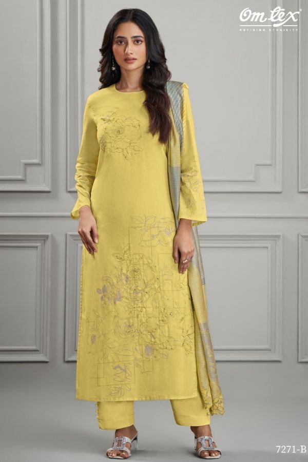 Omtex Sajda Lawn Cotton Printed Ladies Salwar Suit 7271-B