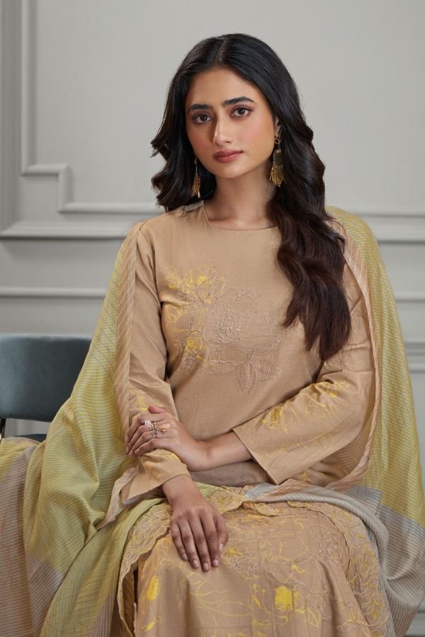 Omtex Sajda Lawn Cotton Printed Ladies Salwar Suit 7271-C