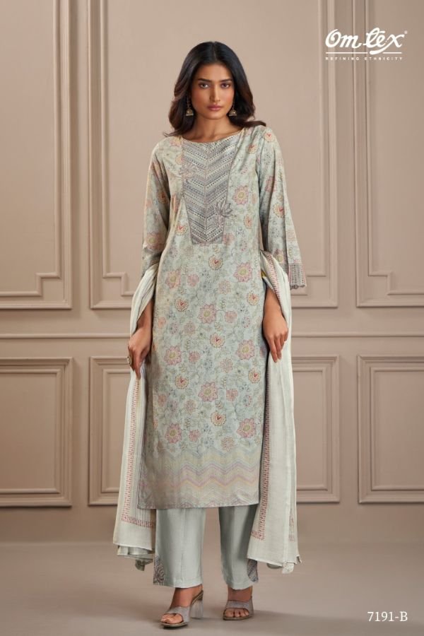 Omtex Titli Lawn Cotton Printed Ladies Salwar Suit 7191-B