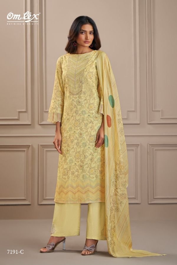 Omtex Titli Lawn Cotton Printed Ladies Salwar Suit 7191-C