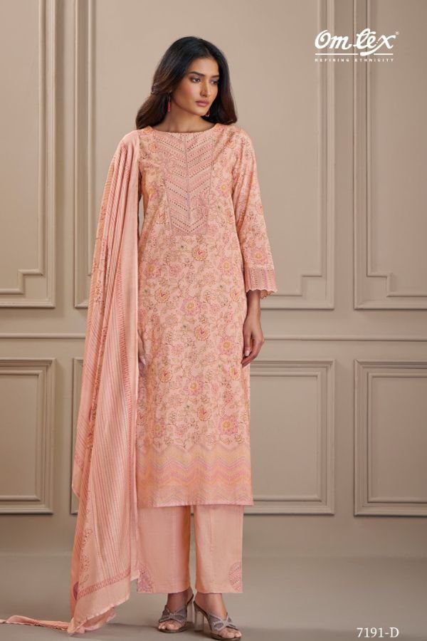 Omtex Titli Lawn Cotton Printed Ladies Salwar Suit 7191-D