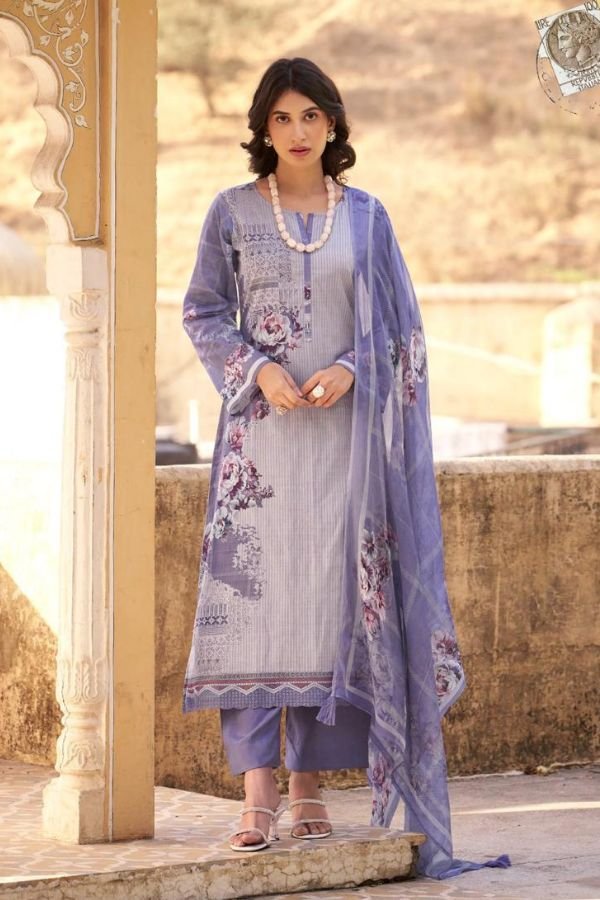 PRM Trendz Kaviar Lawn Cotton Unstitched Salwar Suit 12098