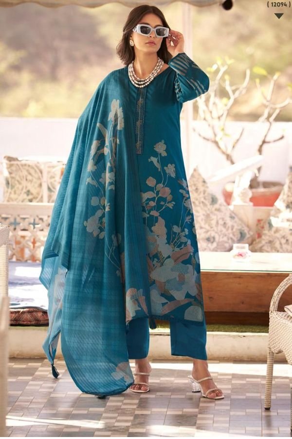 PRM Trendz Libaas Lawn Cotton Unstitched Salwar Suit 12094
