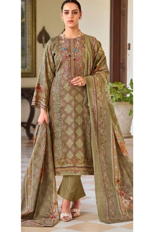 Riaz Arts Surbhi Pure Karachi Lawn Cambric Printed Salwar Suit 1001