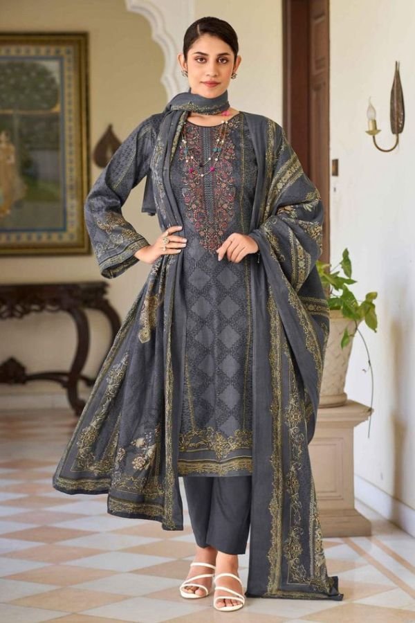 Riaz Arts Surbhi Pure Karachi Lawn Cambric Printed Salwar Suit 1004