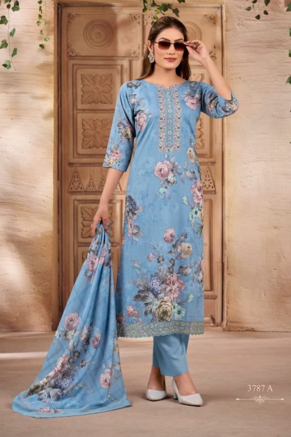 Rivaa Rashmika Cotton Printed Summer Salwar Suit 3787-A