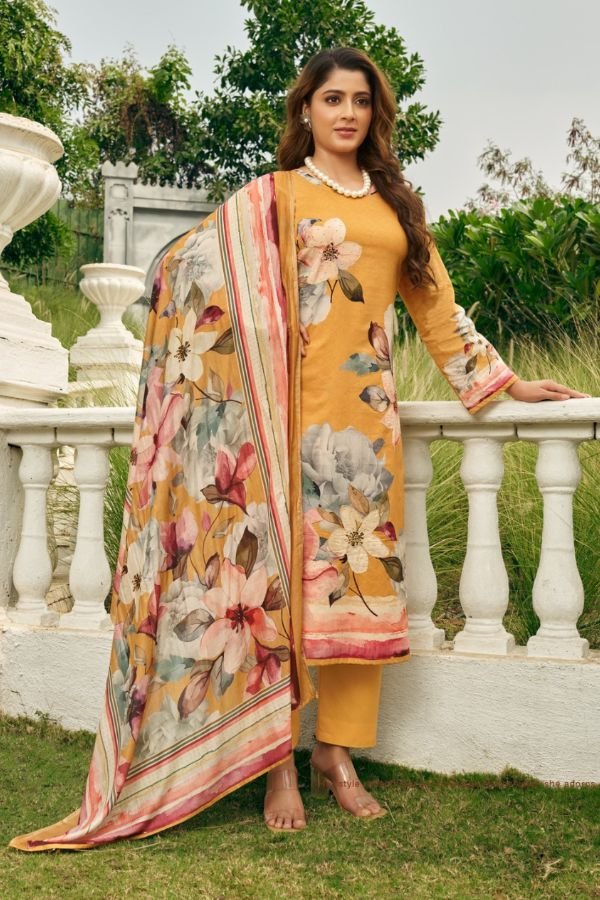 Rupali Fashion Flowerish Camric Ladies Salwar Suit 1504