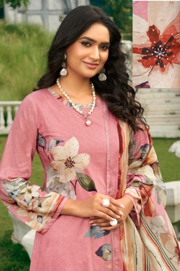 Rupali Fashion Flowerish Camric Ladies Salwar Suit 1502