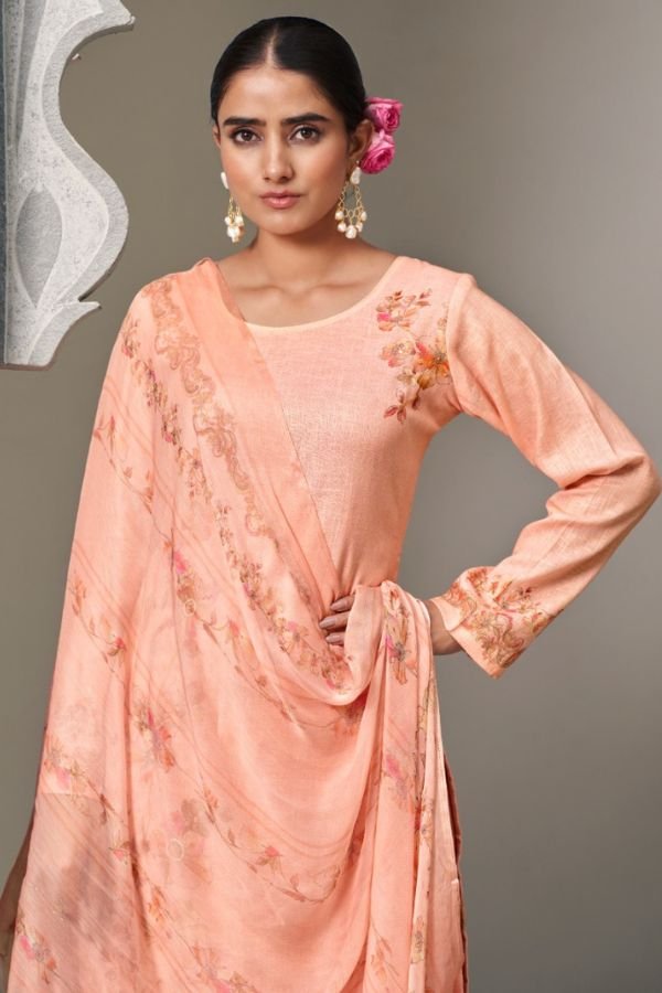Rupali Fashion Gulmohar Linen Printed Salwar Suit 4403