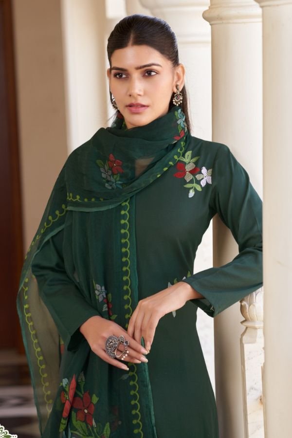 Rupali Fashion Mihika Jaam Satin Ladies Salwar Suit 1301