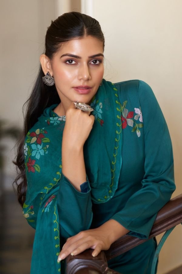 Rupali Fashion Mihika Jaam Satin Ladies Salwar Suit 1305
