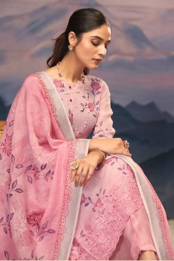 Sargam Prints Sanvi Linen Printed Ladies Salwar Suit 2656 A