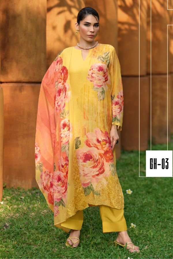 Varsha Fashions Golden Hour Cotton Linen Printed Salwar Suit GH-03