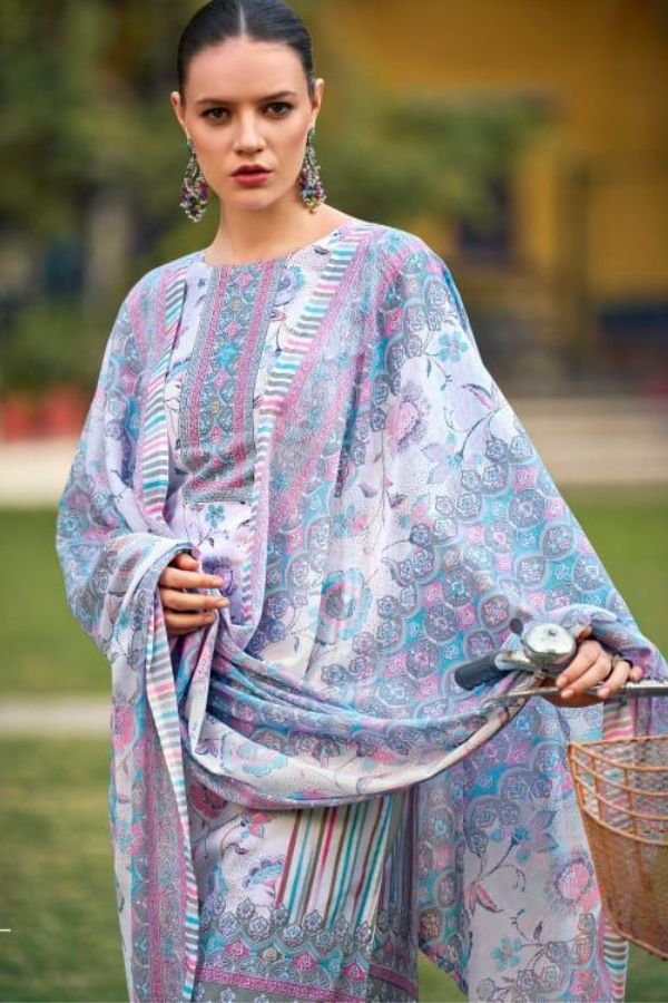 Zulfat Designer Studio Farhana Vol 10 Cotton Suits 654-001