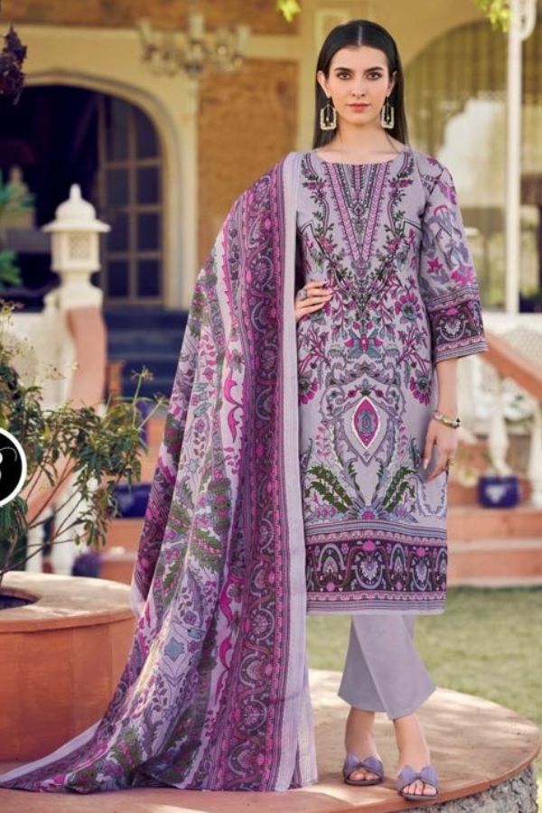 Belliza Designer Studio Naira Vol-105 Cotton Printed Suit 843-007