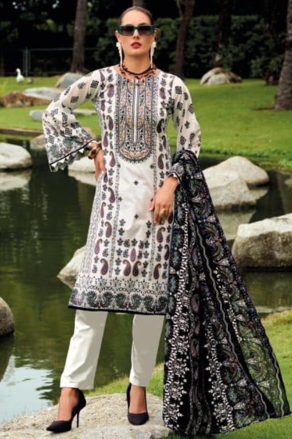 Belliza Designer Studio Naira Vol-108 Cotton Suit 1047-005
