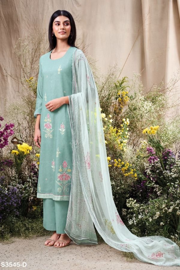 Ganga Fashion Aiveen S3545 Cotton Ladies Salwar Suit S3545-D