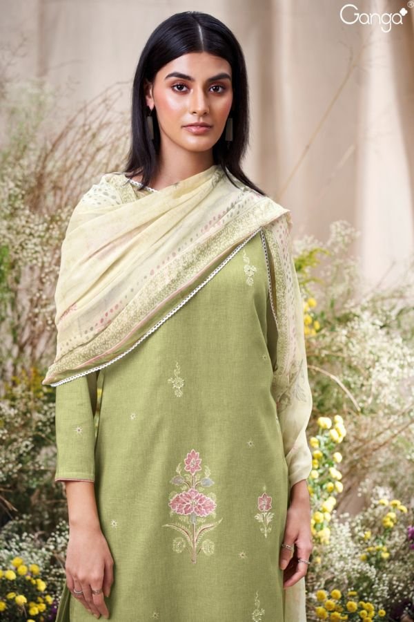 Ganga Fashion Aiveen S3545 Cotton Ladies Salwar Suit S3545-C