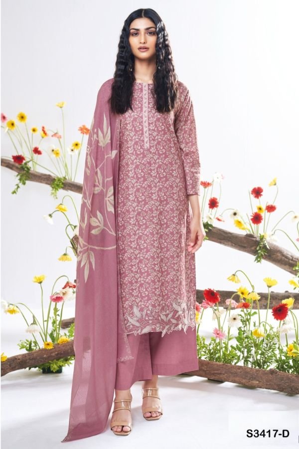 Ganga Fashion Bhavleen S3417 Cotton Salwar Suit S3417-D