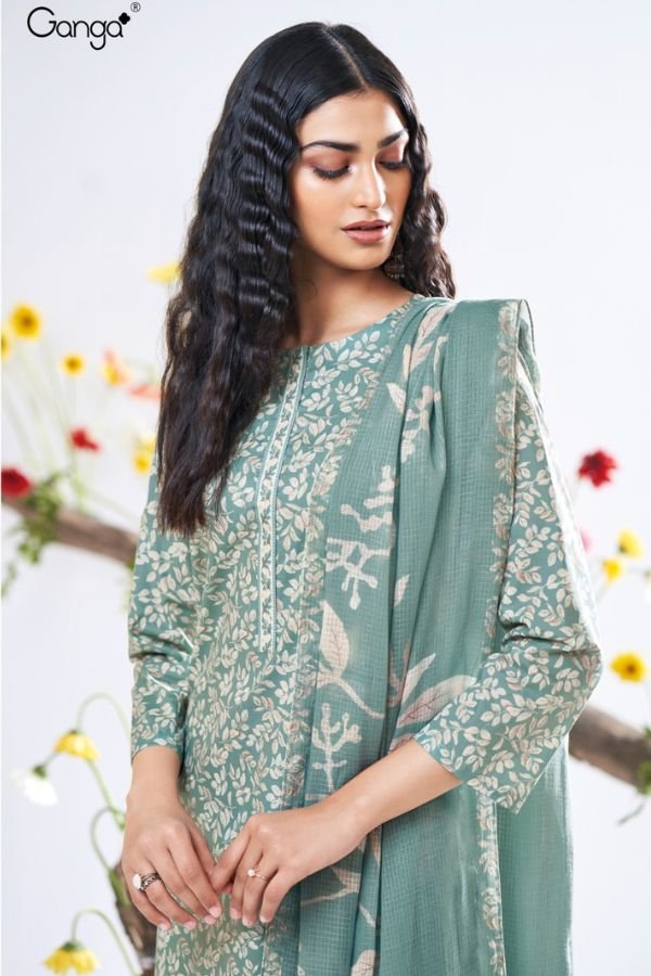 Ganga Fashion Bhavleen S3417 Cotton Salwar Suit S3417-C