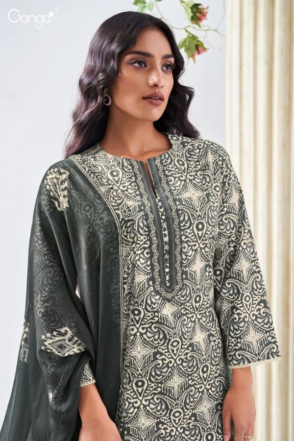 Ganga Fashion Christa S3599 Cotton Ladies Suits S3599-A
