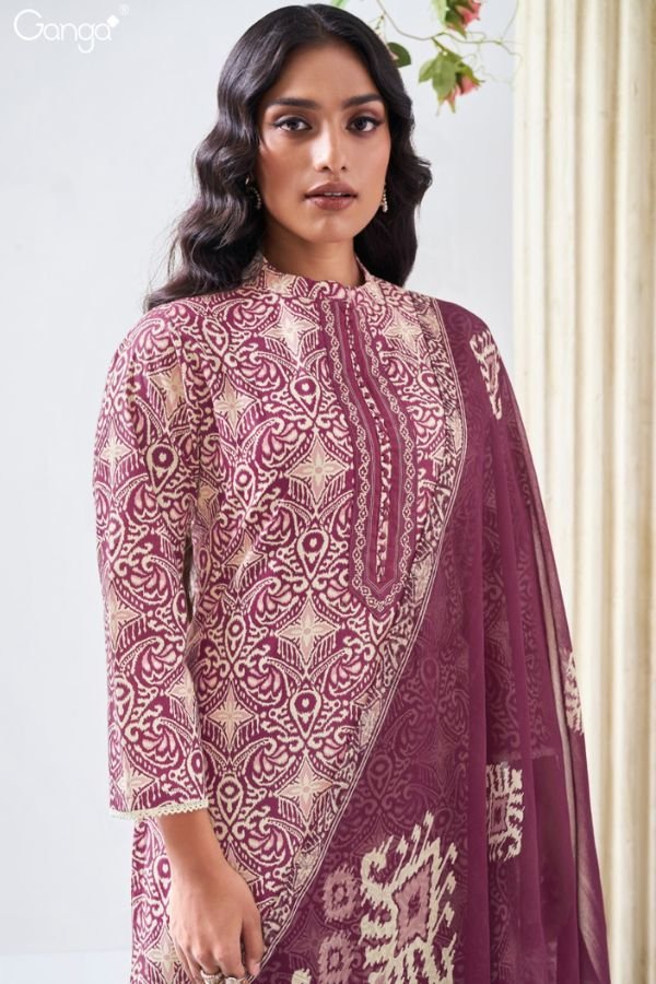 Ganga Fashion Christa S3599 Cotton Ladies Suits S3599-C