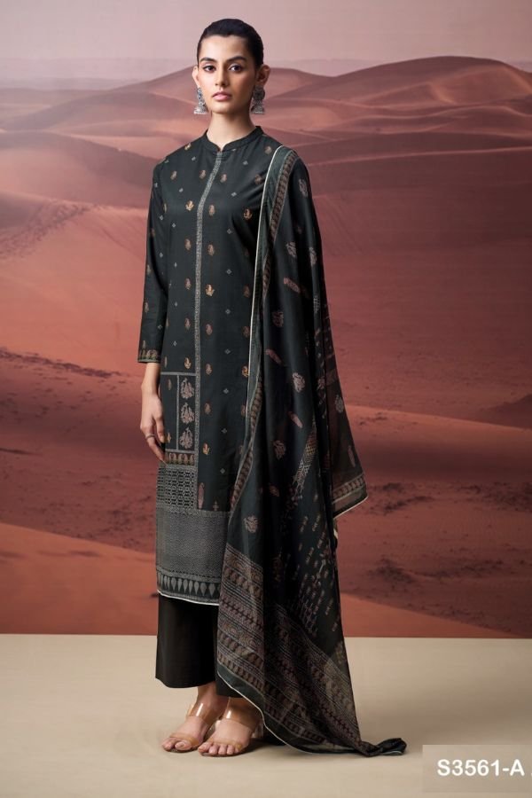 Ganga Fashion Daleyza S3561 Cotton Ladies Salwar Suit S3561-A