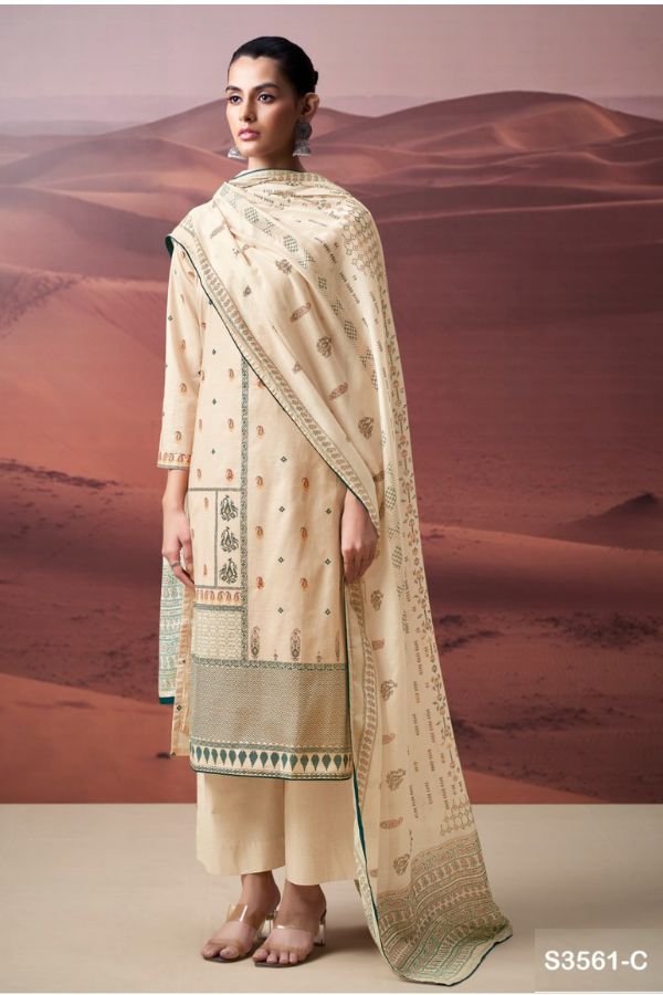 Ganga Fashion Daleyza S3561 Cotton Ladies Salwar Suit S3561-C