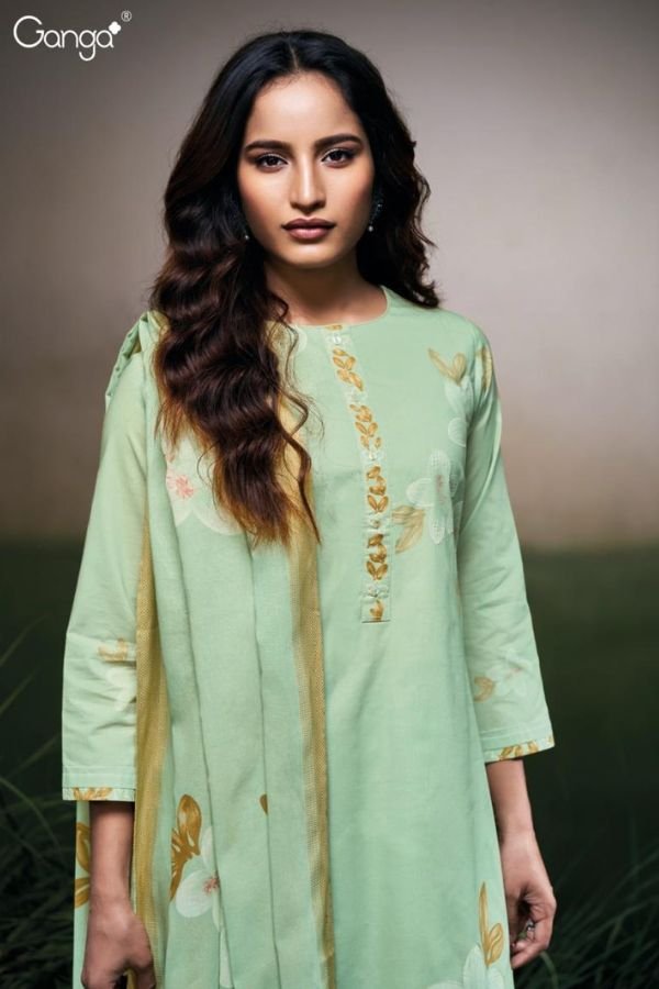 Ganga Fashion Faryat S3523 Cotton Ladies Salwar Suits S3523-C