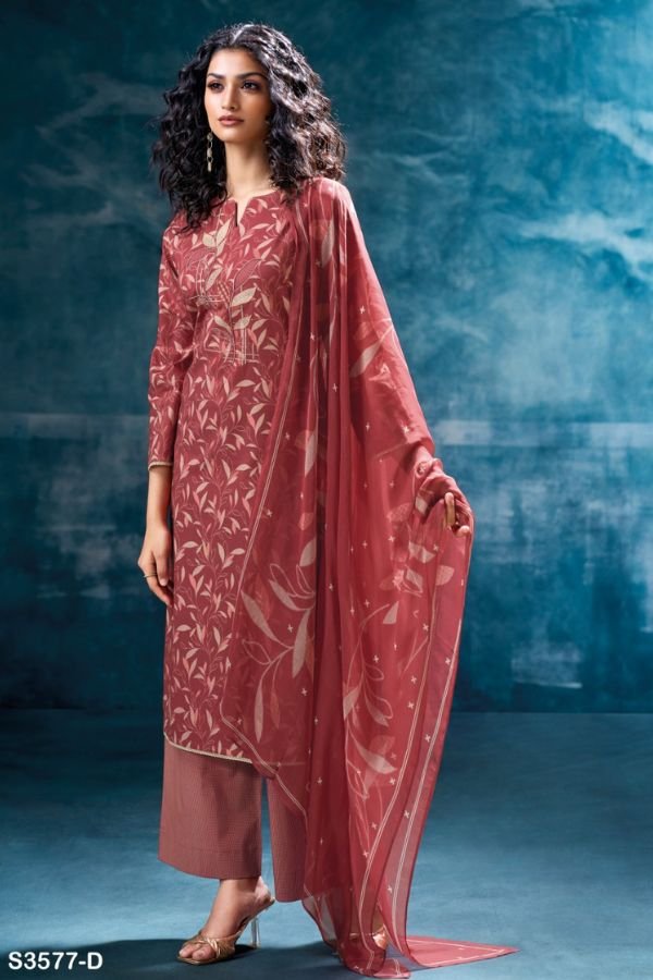 Ganga Fashion Leesha S3577 Cotton Ladies Suit S3577-D