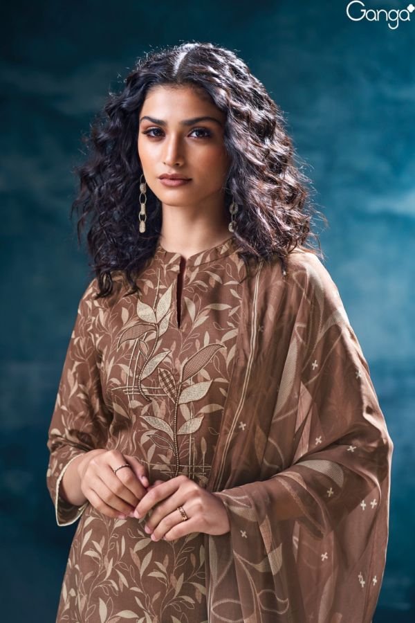 Ganga Fashion Leesha S3577 Cotton Ladies Suit S3577-C