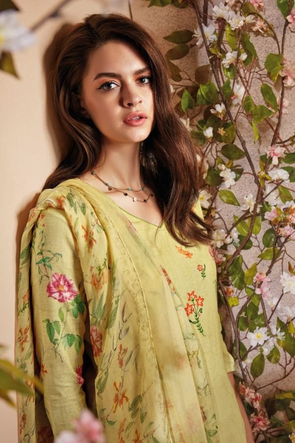 Ganga Fashion New Odin Cotton Linen Ladies Salwar Suit C0356
