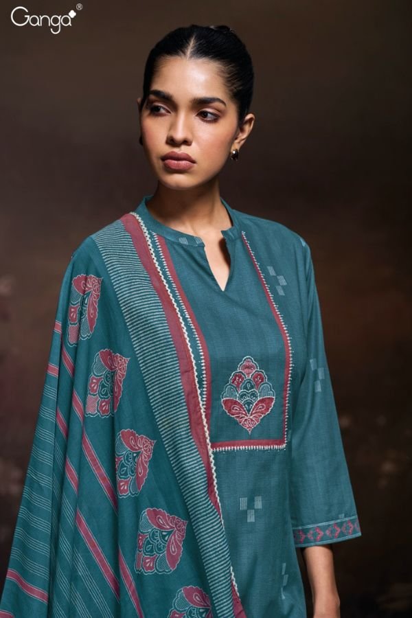 Ganga Fashion Samantha S3637 Cotton Ladies Salwar Suit S3637-A