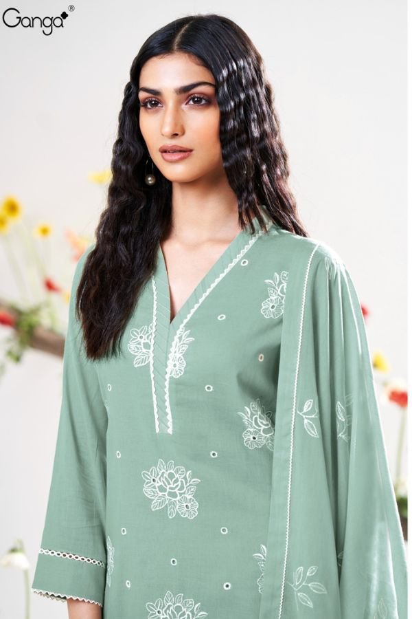 Ganga Fashions Adela S3413 Mal Unstitched Salwar Suit S3413-D