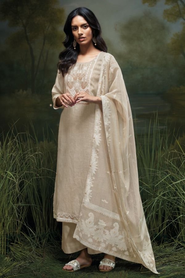 Ganga Fashions Eridani S3470 Linen Ladies Salwar Suit S3470