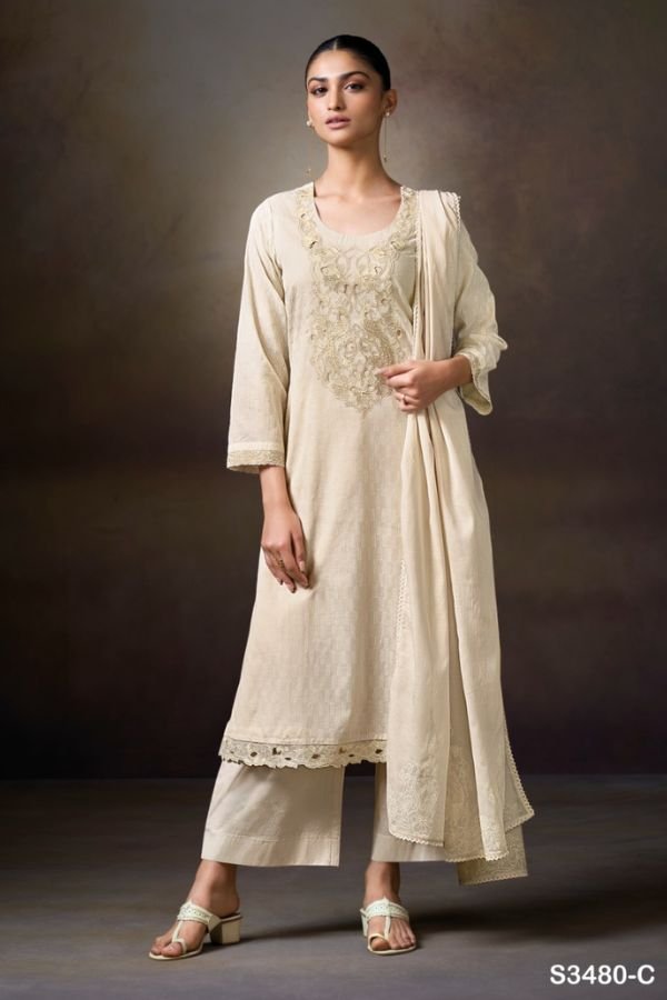 Ganga Fashions Princy S3480 Mal Unstitched Suit S3480-C