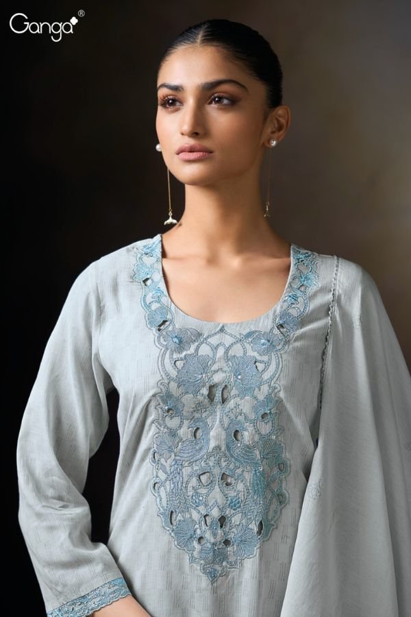 Ganga Fashions Princy S3480 Mal Unstitched Suit S3480-B
