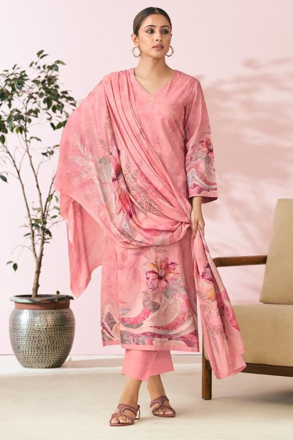 Glossy Simar Kayaa Lawn Cotton Printed Suits 9065-A