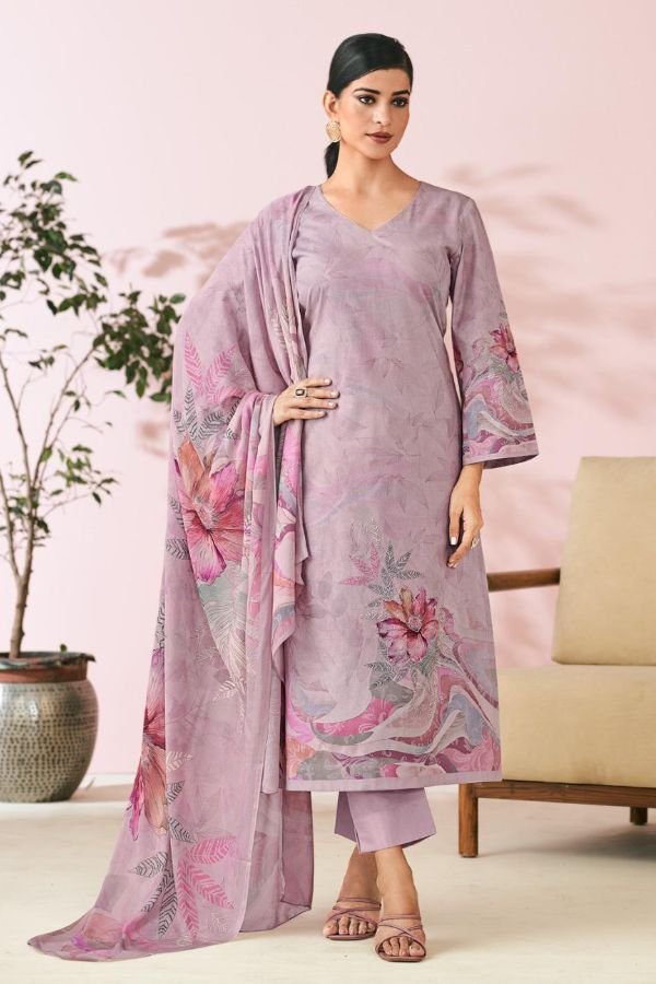 Glossy Simar Kayaa Lawn Cotton Printed Salwar Suit 9065-B