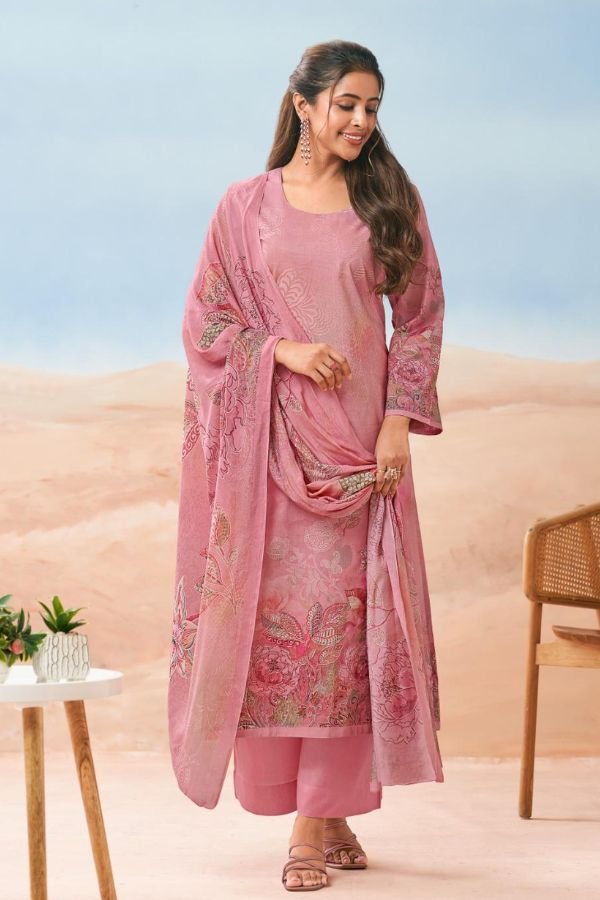 Glossy Simar Nehmat Lawn Cotton Printed Salwar Suit 9009-A
