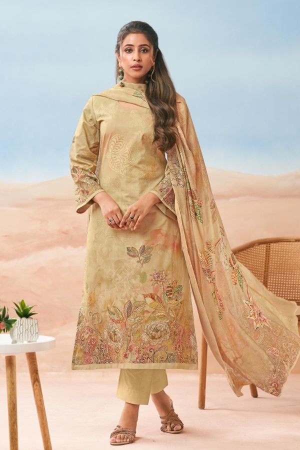 Glossy Simar Nehmat Lawn Cotton Printed Salwar Suit 9009-C