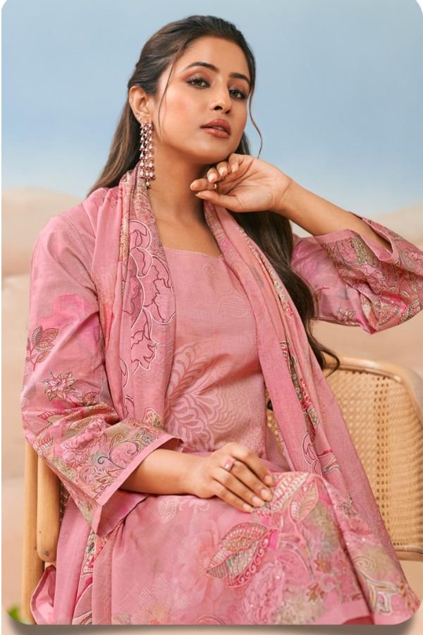 Glossy Simar Nehmat Lawn Cotton Printed Salwar Suit 9009-A